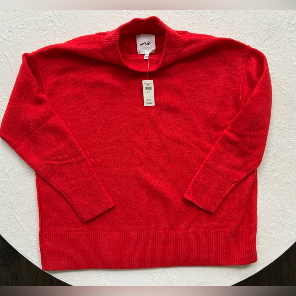 Aerie Unreal Sweater | Red | XS